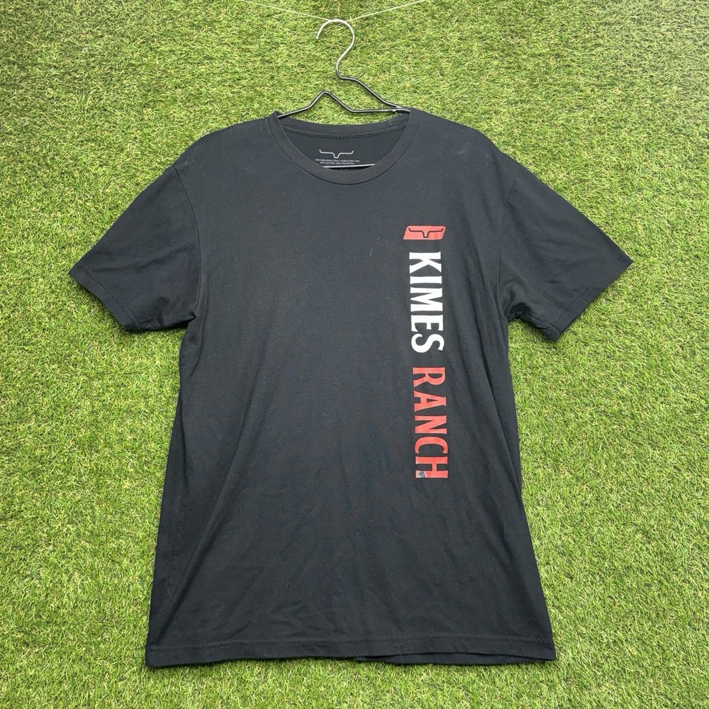 Kimes Ranch Short Sleeve Rodeo Shirt Mens Medium Black Casual Everyday